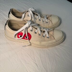 Converse Comme des Garçons‎ Play Cream Play Sneakers | Women's 7